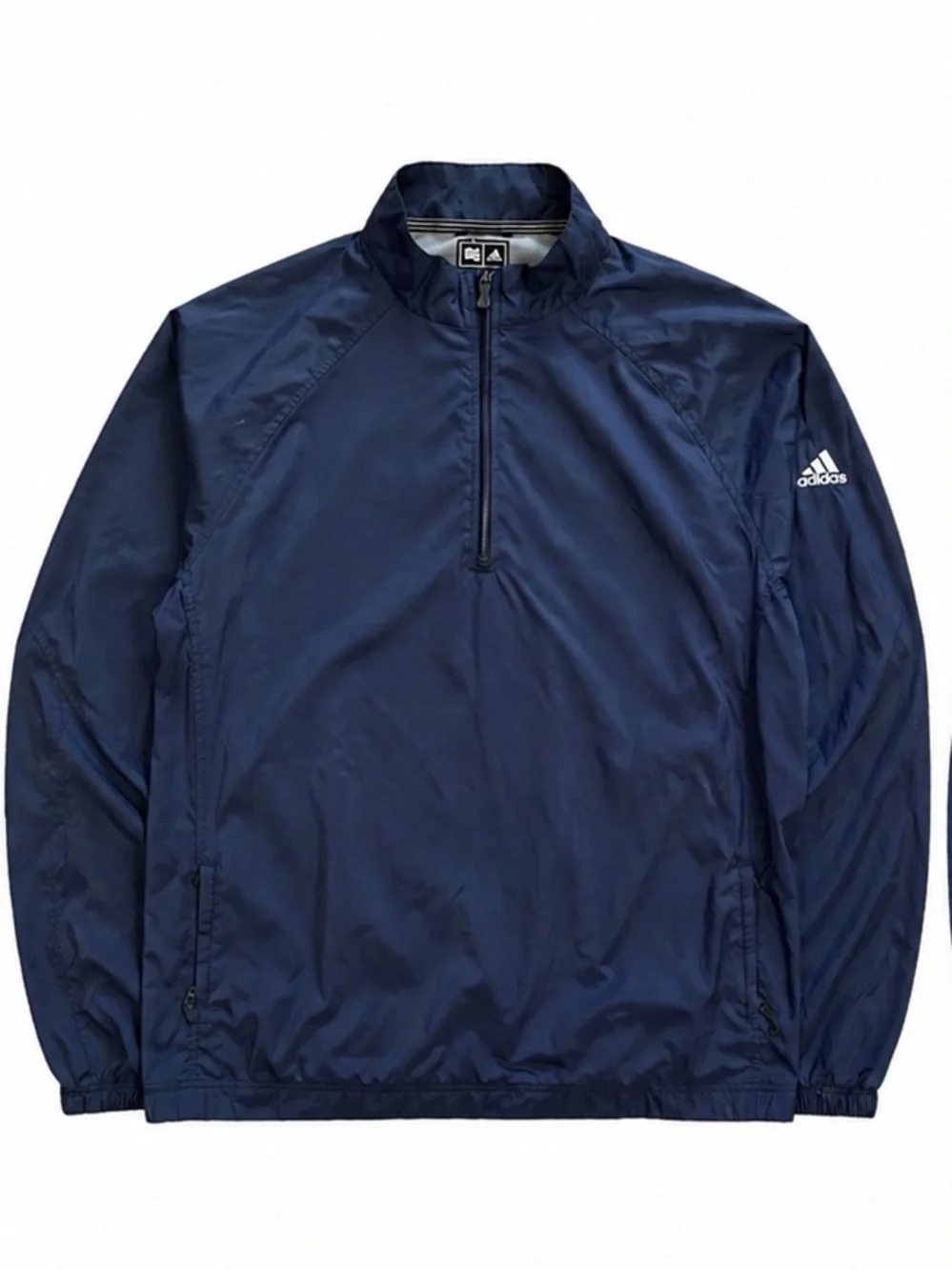 Adidas men’s Navy Windbreaker Pullover - quarter zip- XL